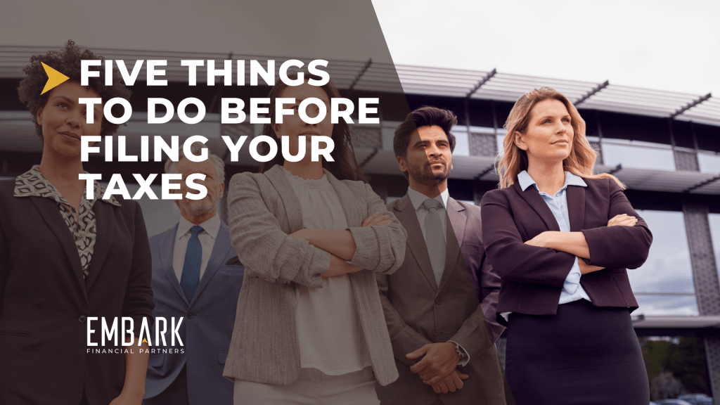 Five Things to do before fling your taxes